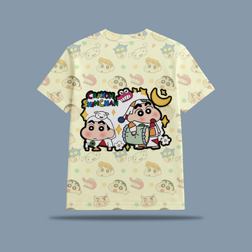 Sleepy Shinchan Kids AOP Sports T-Shirt