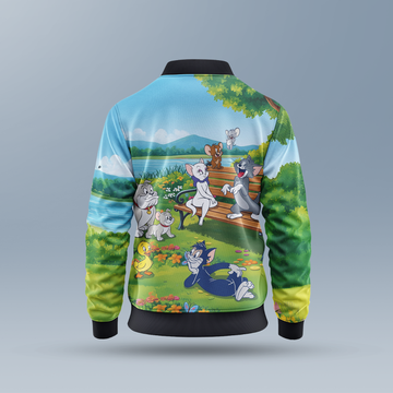 Tom and Jerry Kids AOP Bomber Jacket