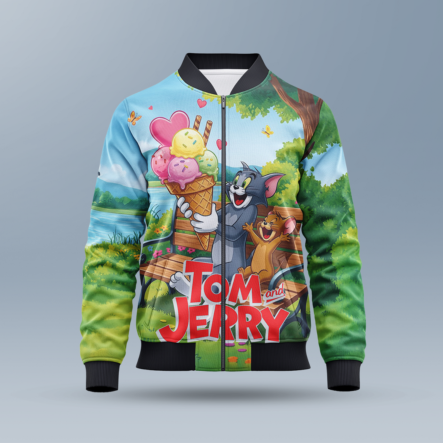 Tom and Jerry Kids AOP Bomber Jacket