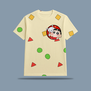 Shinchan & Shiro Kids AOP Sports T-Shirt