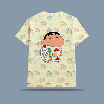 Sleepy Shinchan Kids AOP Sports T-Shirt