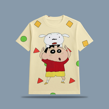 Shinchan(with Shiro) Kids AOP Sports T-Shirt