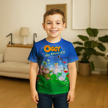 Oggy Kids AOP Sports T-Shirt