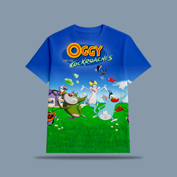 Oggy Kids AOP Sports T-Shirt