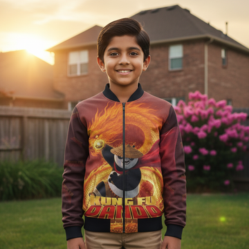 Kung Fu Panda Kids AOP Bomber Jacket