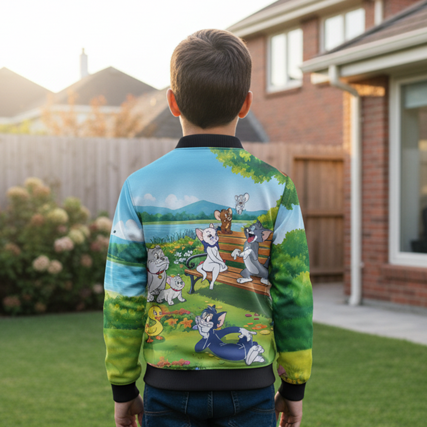 Tom and Jerry Kids AOP Bomber Jacket
