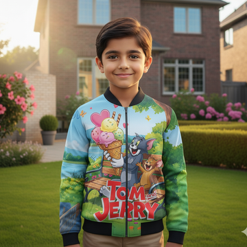 Tom and Jerry Kids AOP Bomber Jacket